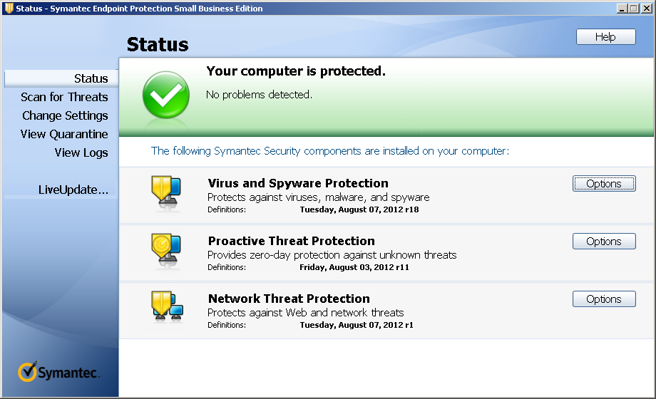 Symantec endpoint protection windows xp support